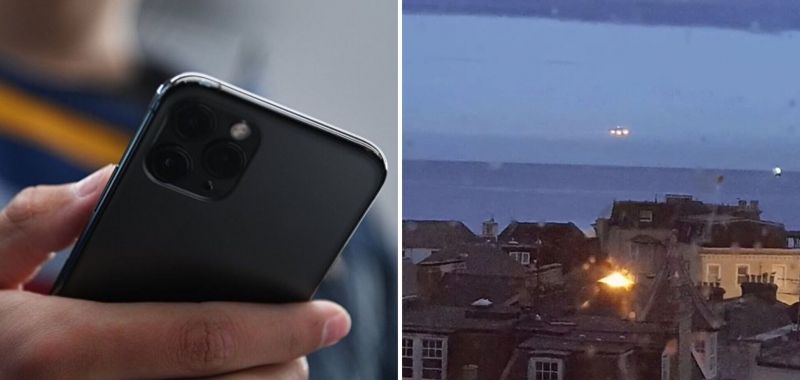 В Британии студент снял НЛО в ночном небе. Фото