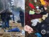 Палатки, одеяла, сумки: мигранты, которые пытались прорваться из Беларуси в Польшу, оставили кучи мусора. Фото