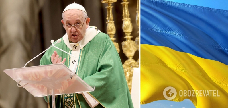 ''Господи, не допусти войны'': Папа Римский призвал молиться за Украину. Видео