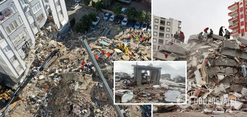 В Турции идет разбор завалов после мощного землетрясения: количество жертв возросло до 4544. Фото и видео