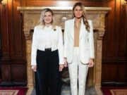 Защита детей и письмо Путину: первые кадры и детали встречи Елены Зеленской и Мелании Трамп